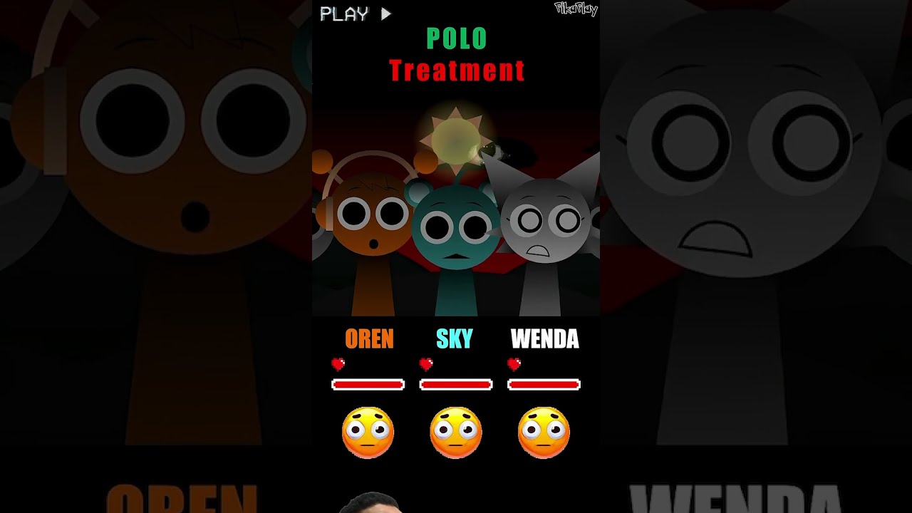 HP Bar Status Emoji OREN RADDY WENDA In Treatment Mods Sprunki Incredibox