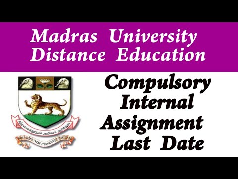 madras university internal assignment