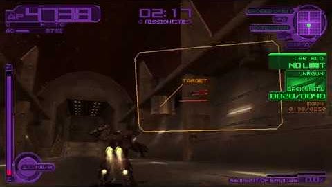 Armored Core Silent Line - Disable Satellite Cannon (with AI AC frame)