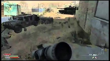 MW3 double 180 trickshot