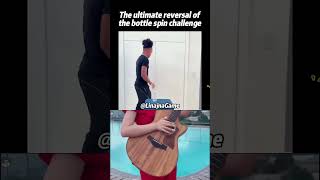 The ultimate reversal ofthe bottle spin challenge #trend #funny #guitar #vibes  #guitar
