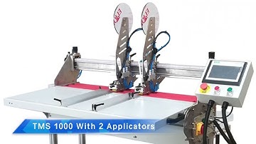 Double sided tape application machine -TMS 1000 2H with 1 tear tape applicator