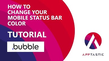How to change mobile status bar color in Bubble.io