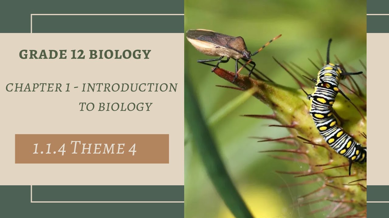 Grade 12 Biology: Chapter 1 - Introduction to Biology (part 3)