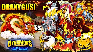 Draxygus vs All Fire Type Legendary Dynamon😱|| In #Dynamonsworld