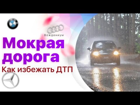 Мокрая дорога: как избежать аварии? Вождение автомобиля в дождь.