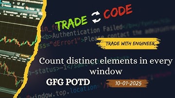 Count distinct elements in every window | GFG POTD 10-01-2025 | Java