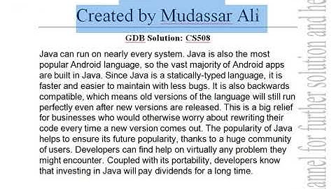 Cs508 GDB No 1 Solution Spring 2018 Last date 16 08 2018