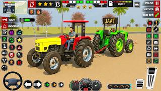 Real Indian Tractor Driving 3D 🚜 Village Farming Simulator Gameplay | Desi  #tractor #simulator