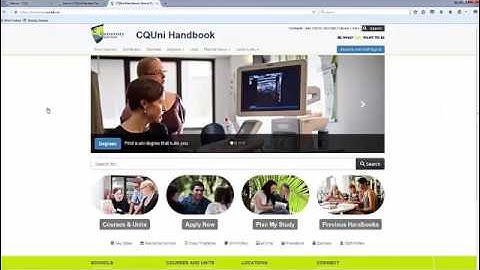 Student Portal and CQUni Handbook Demonstration Video