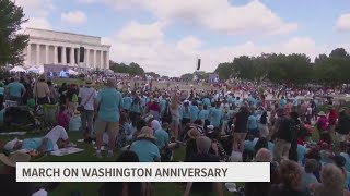 Thousands converge on National Mall to mark the March on Washington’s 60th anniversary
