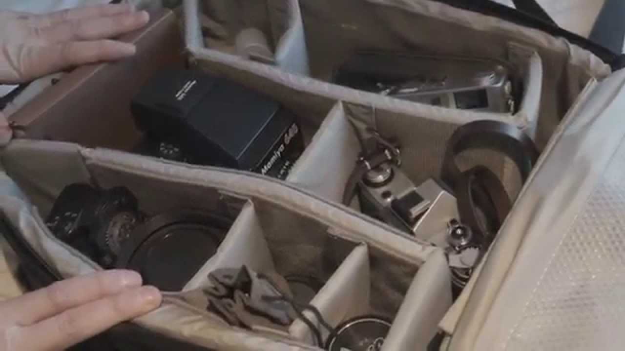 A Film Photographers Bag Canon AE1, Mamiya 645 Super and Canon QL17