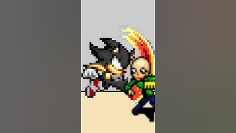 Semi-Dark sonic vs Baldi (sprite animation) #fpyシ #sticknodes #animation #edit #sonic #baldisbasics