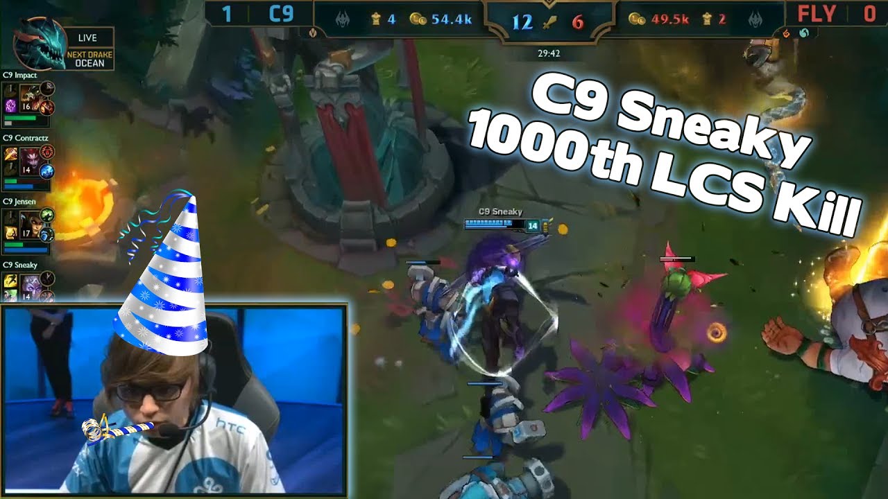 NA LCS Highlights Week 3 Summer 2017 | Ft. C9 Sneaky's 1000th Kill & Amazing FlyQuest Baron Steals