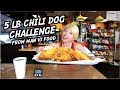 LEGENDARY 5 LB CHILI DOG CHALLENGE | AS SEEN ON MAN VS FOOD