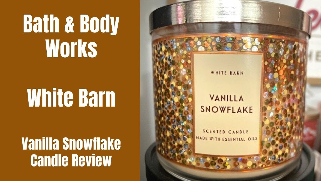 Bath & Body Works Vanilla Snowflake Candle Review - Christmas 2019