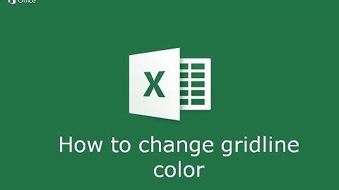 How to Change Gridline color in Microsoft Excel