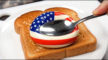 Spreading Country Flag balls on Toast 🍞🌍 6 | AI ASMR – Oddly Satisfying Toast ASMR