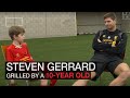 Steven Gerrard grilled by 10 year-old fan
