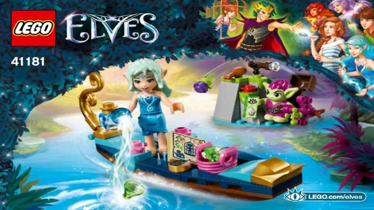 2017 Lego Elves Naida's Gondola & The Goblin Thief instruction 41181 NEW!