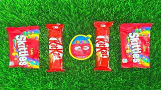 Satisfying video AND Kinder Joy Surprise Eggs | Lot of Candy KITKAT AND Snack Video ASMR