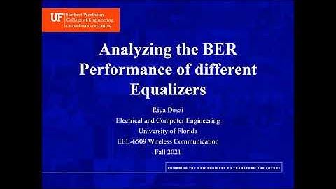 Analyzing Bit Error Rate Performance of Different Equalizers