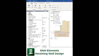 Retaining Wall Design #RAM Elements #shorts #tipsandtricks