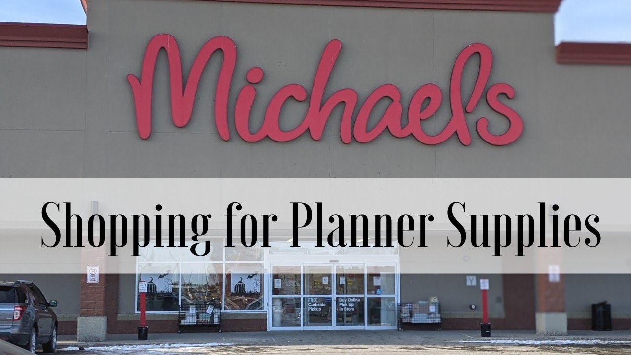 Michaels Shop With Me 2020  Planner Supplies 