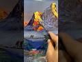 Palette knife bob Ross style painting #art #painting #bobross