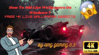 HOW TO ADD LIVE WALLPAPER ON | WINDOWS 7 FREE 4K LIVE WALLPAPERS AND APP link in discription screenshot 3
