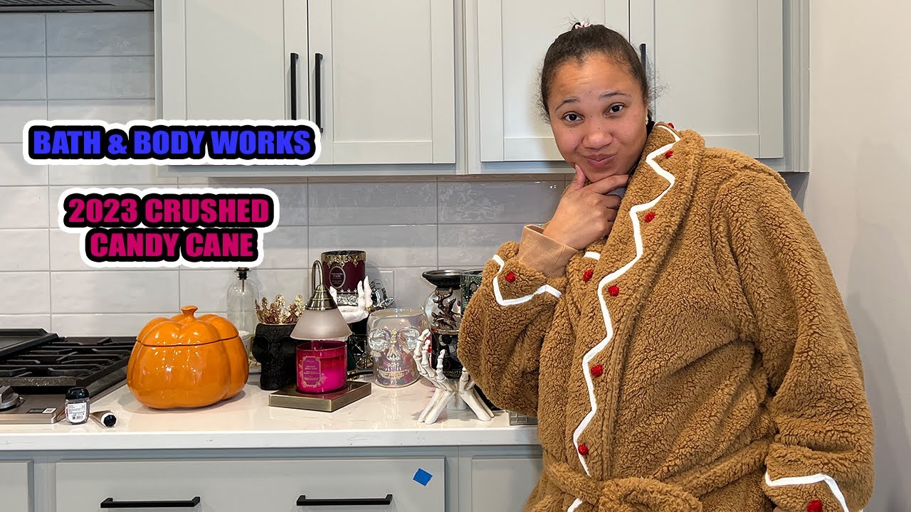 Bath and Body Works 2023 Crushed Candy Cane 3 Wick Candle Review