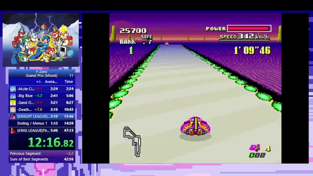 F-Zero (Snes) - Grandprix Speedrun (43m44)