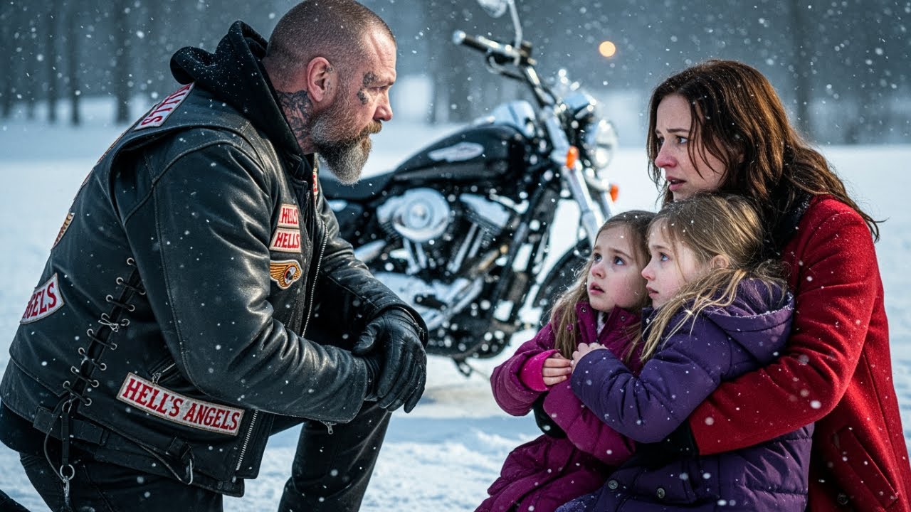 Hell's Angel Saw Mom And Twins Begging for Food On Christmas Eve - The Truth Left Him Stunned
