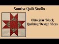 Ohio Star Block Quilting Designs