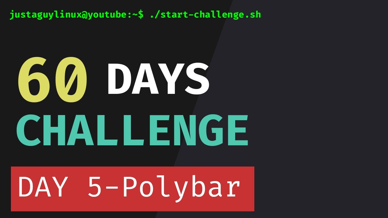 Day 5: Polybar - Custom Status Bar - YouTube