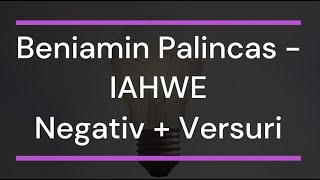 Video thumbnail of "Beniamin Palincas - IAHWE  Negativ + Versuri"