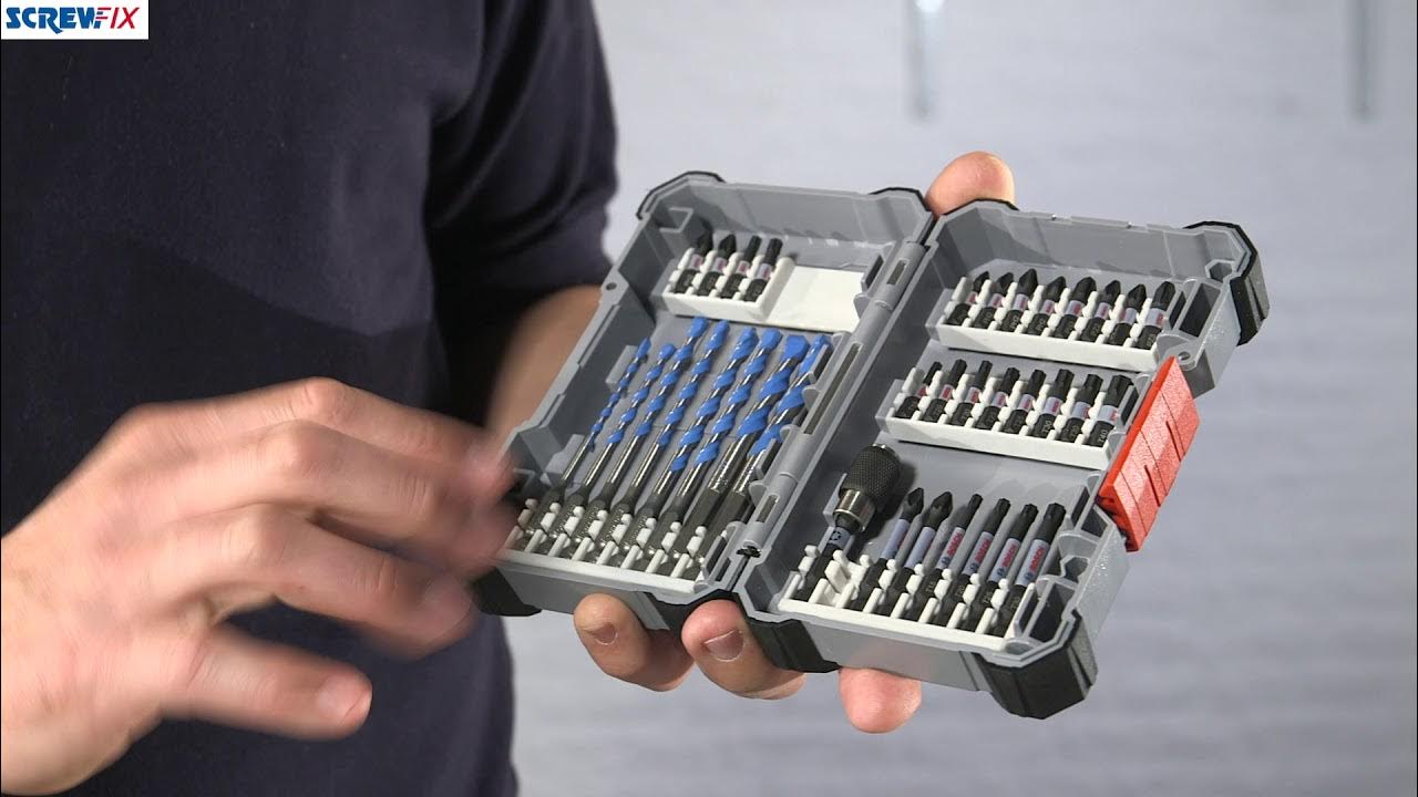 Bosch Hex Shank Drill & Screwdriver Bit Set Screwfix YouTube