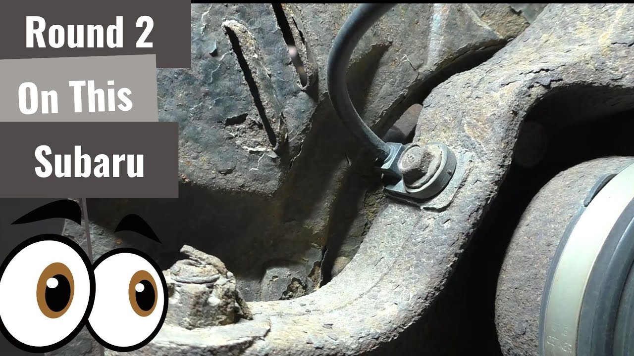 Subaru Legacy - Front Brakes & Wheel Speed Sensor Problem - YouTube