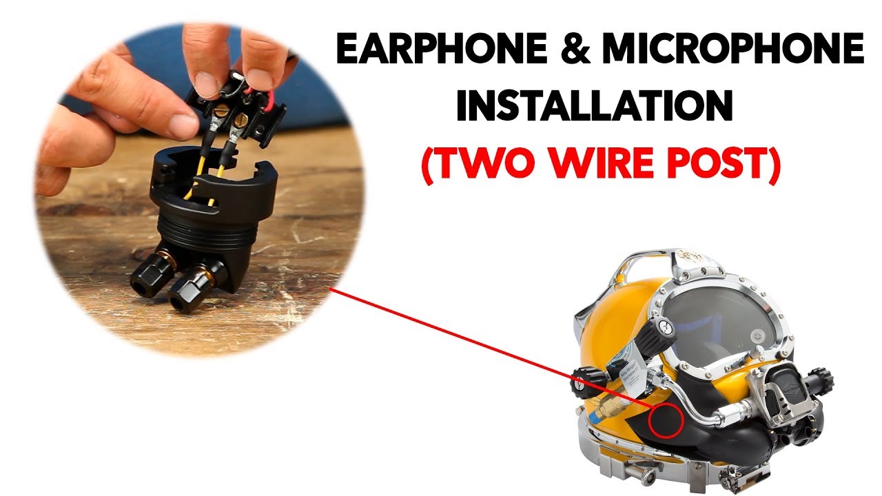 OTS Waterproof Earphones/Microphone for Kirby Morgan Helmets and Band Masks  - Ocean Technology Systems