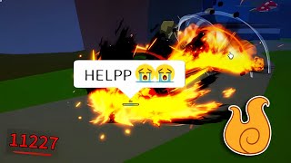 Best Combo Flame Awakening + Sharkman + Spikey Trident (Blox