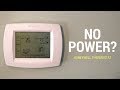 No power to Honeywell thermostat? Here's a fix.