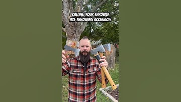 Call your throws! Axe throwing accuracy#shorts #axethrowing #axe #skills #vikings #outdoors #tips