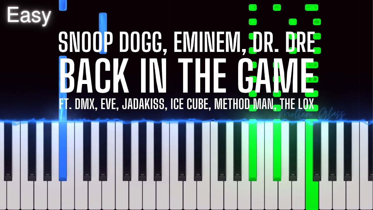 Snoop Dogg, Eminem, Dr. Dre - Back In The Game - Piano Instrumental Lyrics  - Au Piano.Fr