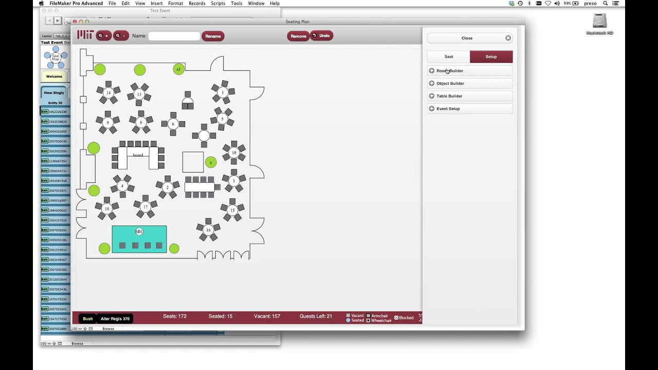 Seating Chart Javascript