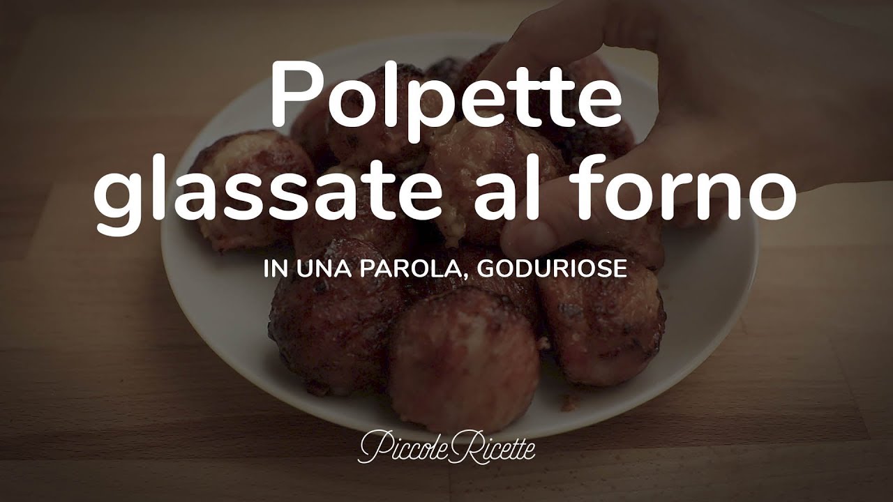 LE POLPETTE GLASSATE AL FORNO, SAPORITE E CON IL CUORE FILANTE!