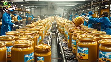 How Peanut Butter is Made - Explore the Peanut Butter Production Process in a Modern Factory