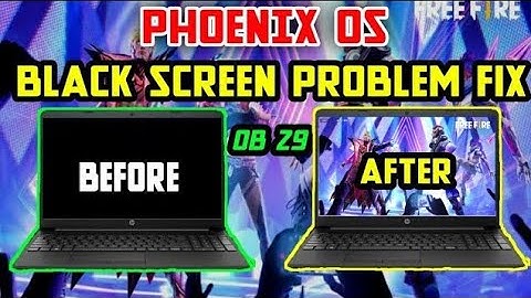 Free fire ob29 black screen problem fix | phoenix os | 100% work no lag with live proof | in tamil
