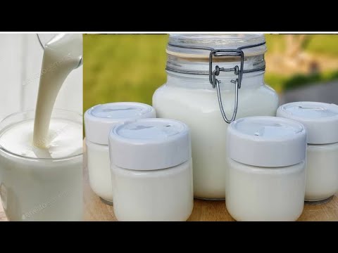 Drinkable Yogurt with Dry Milk Powder   How to make Vanilla Yogurt Drink at home