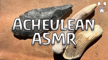 Making an acheulean hand-axe | Flintknapping ASMR