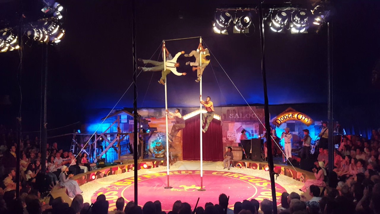 Chinese pole act by ethio circus wingate